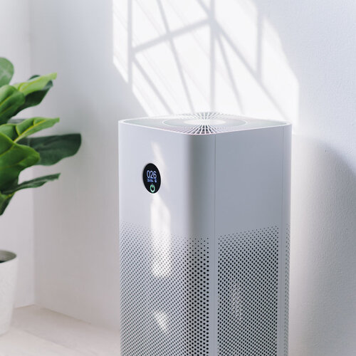 air purifier in a home's living room