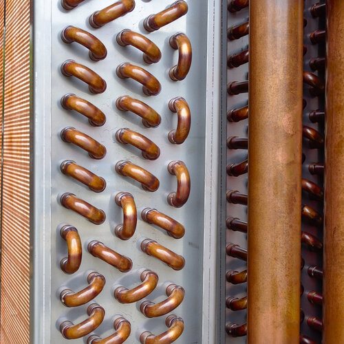 close-up of air conditioner part